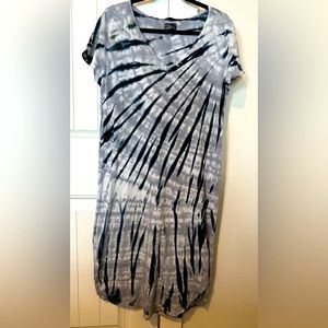 BrightlyTwisted Hand dyed midi dress